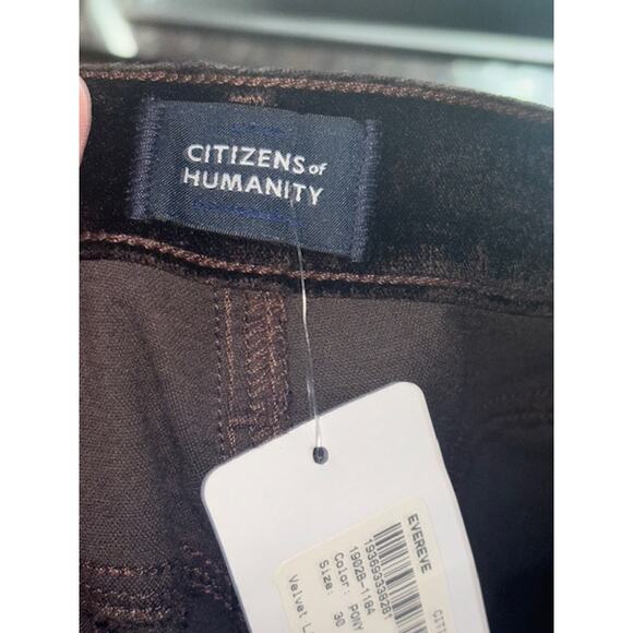 NWT Citizens of Humanity Lilah Flare w/ Welt Pocket Chocolate Milk Brown 30 - Picture 9 of 12